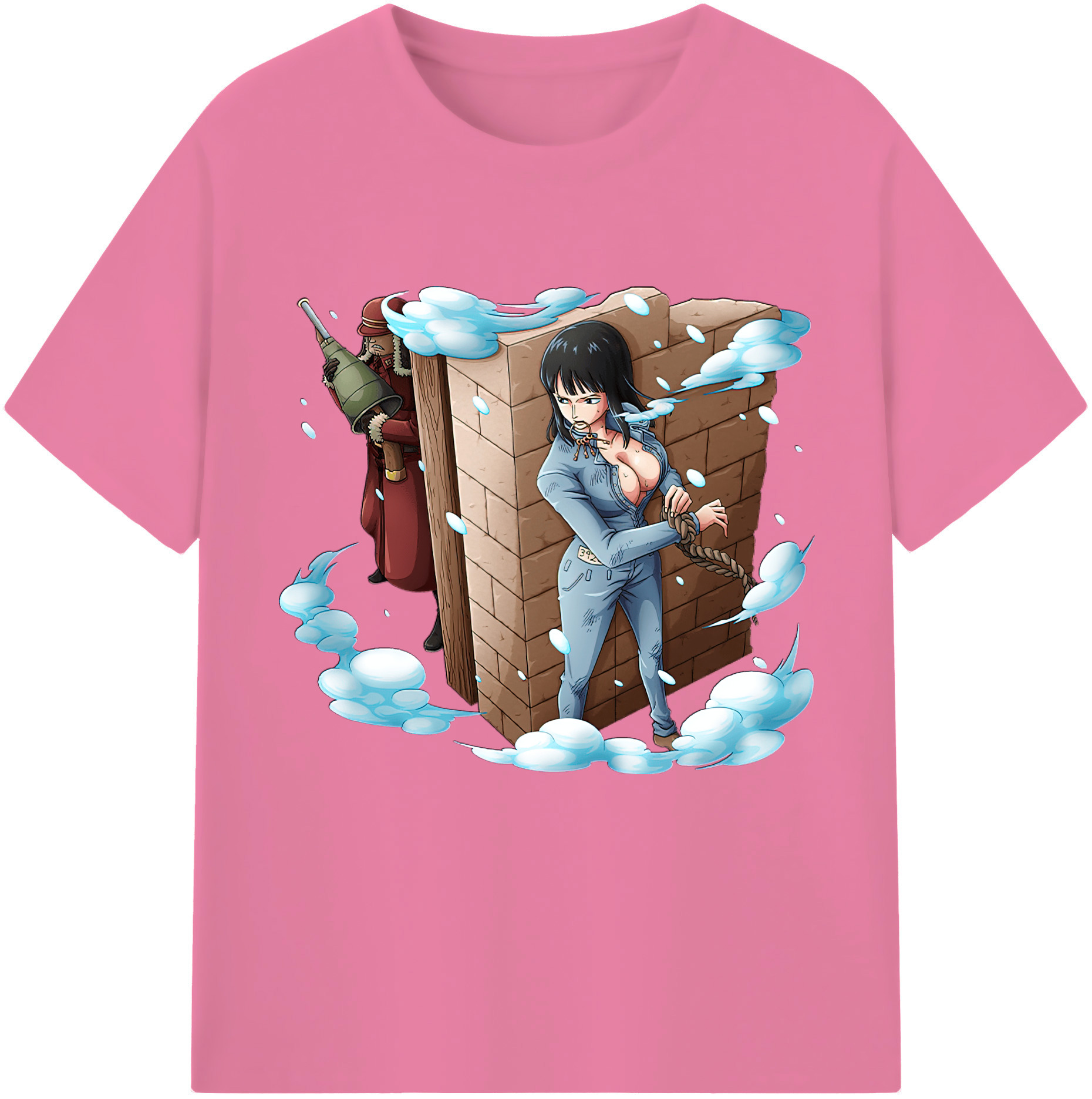 ワンピース ニコ・ロビン ONE PIECE Nico Robin 綿100％半袖Tシャツ（フロントプリント）